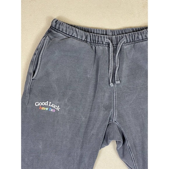 Meta Mens M Jogger Sweatpants Elastic Waist Drawstring Pocket Graphic Print‎ - Picture 2 of 12